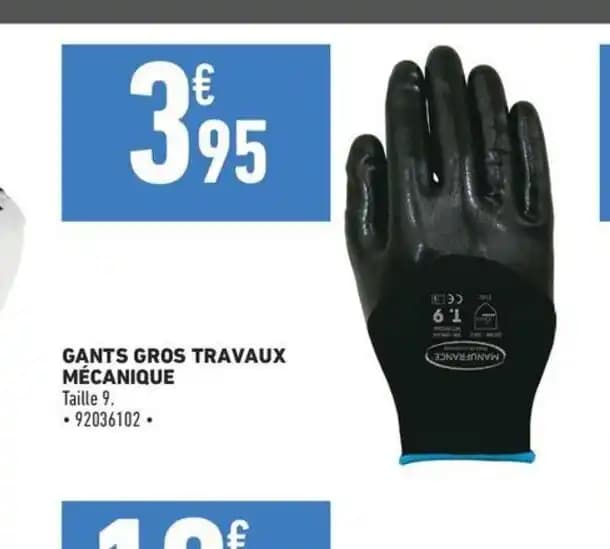 GANTS GROS TRAVAUX MÉCANIQUE