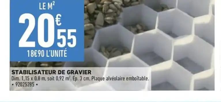 STABILISATEUR DE GRAVIER