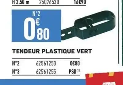 TENDEUR PLASTIQUE VERT