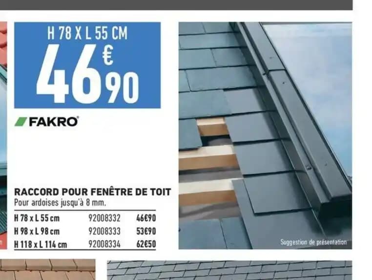 RACCORD POUR FENÊTRE DE TOIT