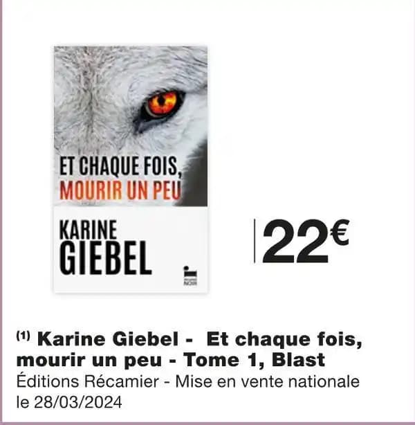 Karine Giebel - Et chaque fois, mourir un peu - Tome 1, Blast