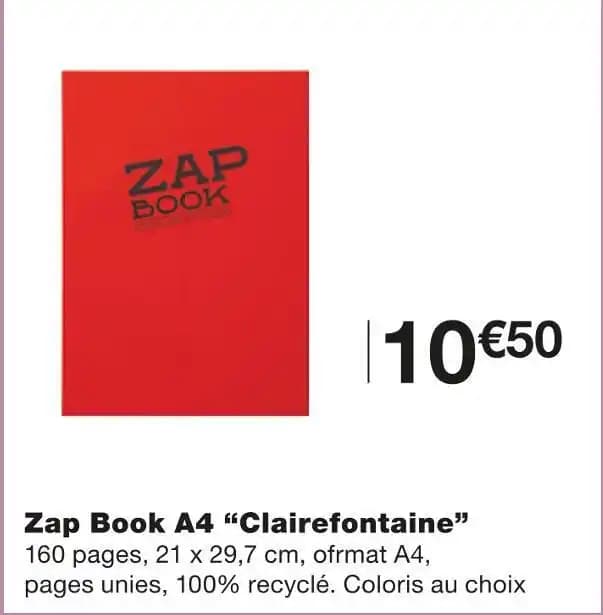 Clairefontaine Zap Book A4