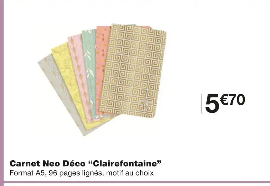Clairefontaine Carnet Neo Déco