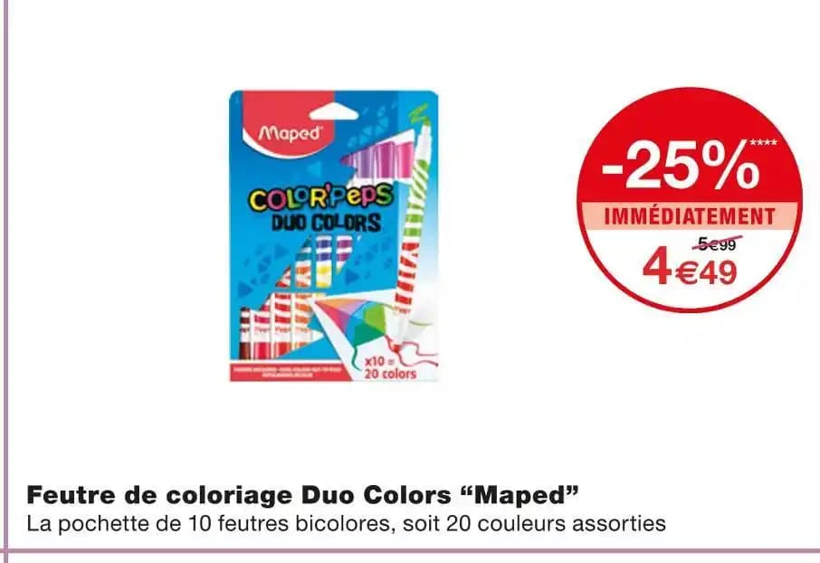 Maped Feutre de coloriage Duo Colors
