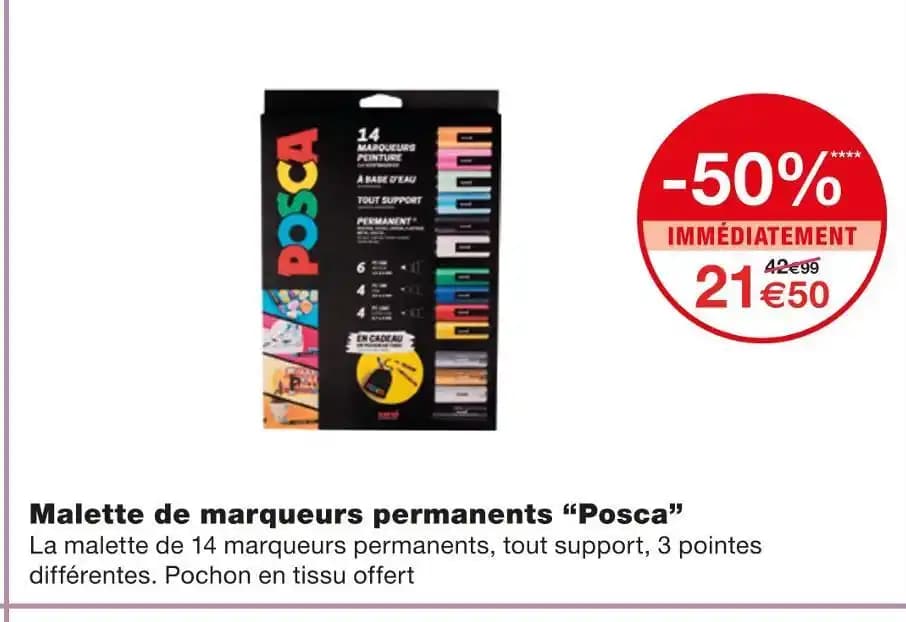 Posca Malette de marqueurs permanents