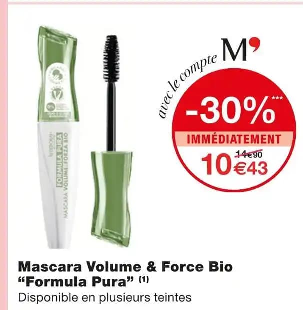 Formula Pura Mascara Volume & Force Bio