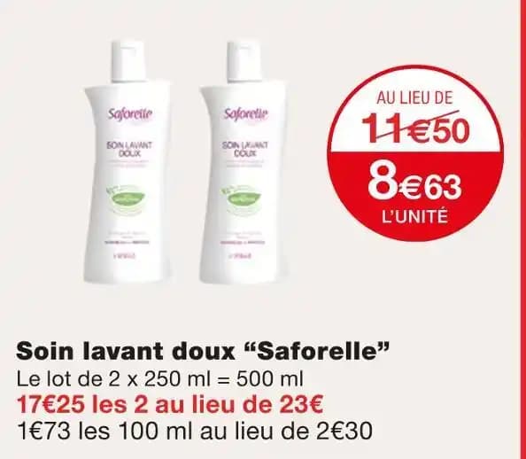 Saforelle Soin lavant doux