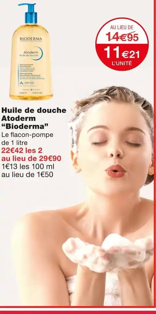 Bioderma Huile de douche Atoderm