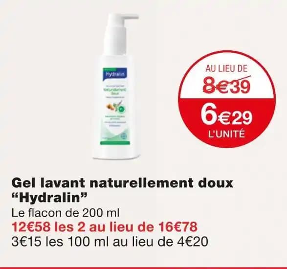 Hydralin Gel lavant naturellement doux