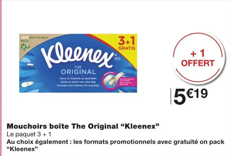 Kleenex Mouchoirs boîte The Original
