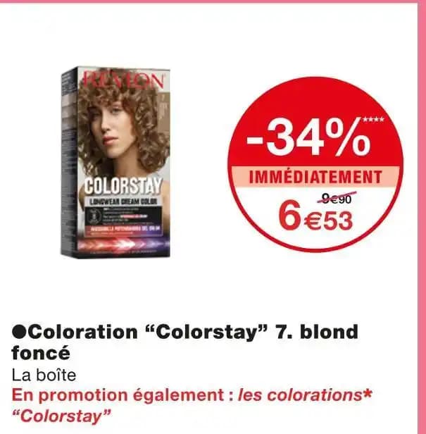 REVLON Coloration Colorstay 7. blond foncé