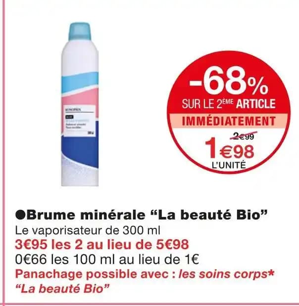 “La beauté Bio” Brume minérale