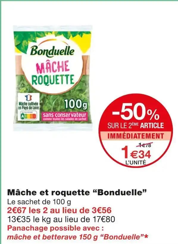 Bonduelle Mâche et roquette