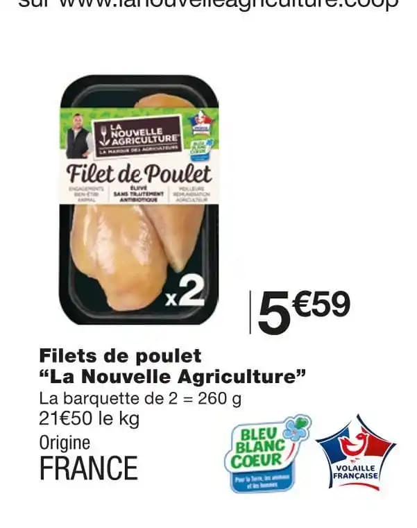 La Nouvelle Agriculture Filets de poulet