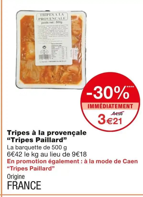 Tripes Paillard Tripes à la provençale