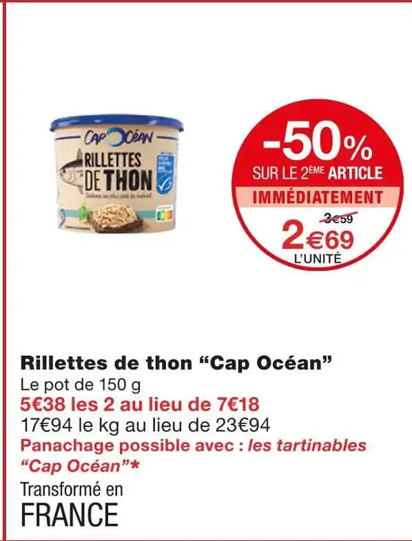 Cap Océan Rillettes de thon
