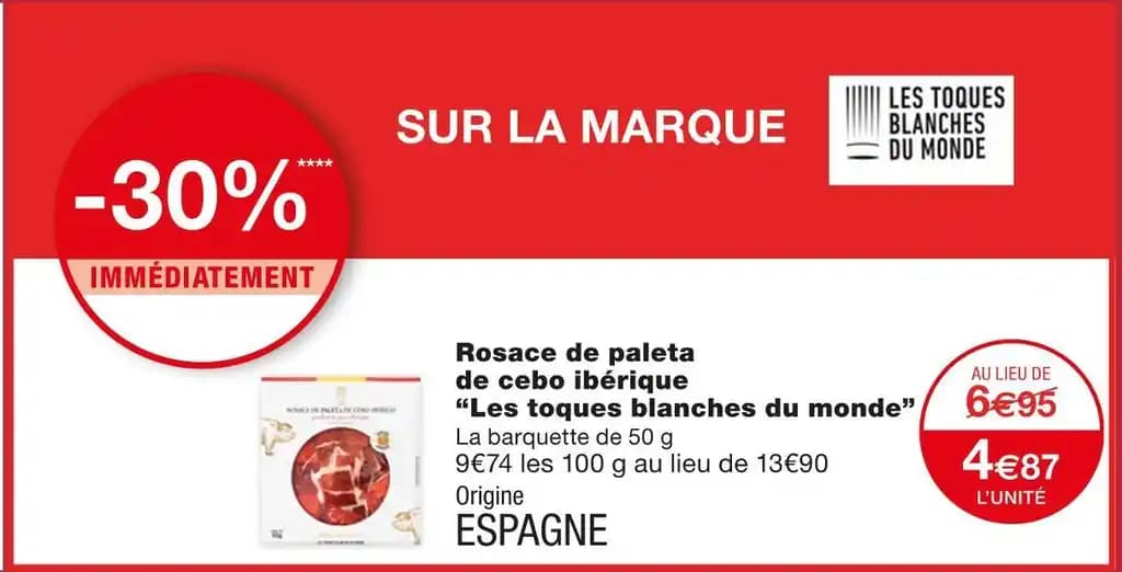 Les toques blanches du monde Rosace de paleta de cebo ibérique