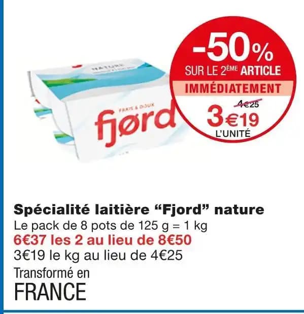 Fjord Spécialité laitière nature