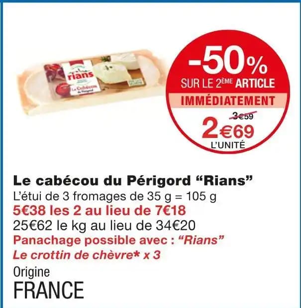 Rians Le cabécou du Périgord