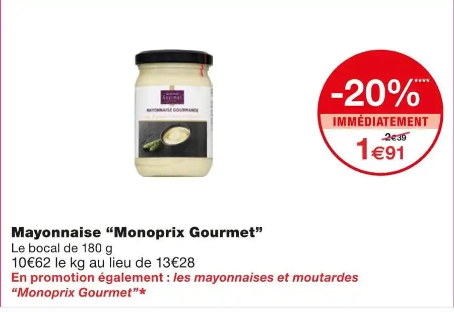 Monoprix Gourmet Mayonnaise