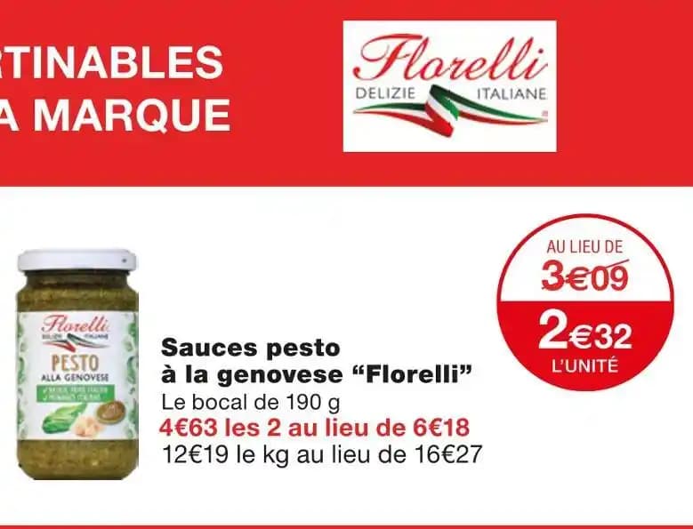 Florelli Sauces pesto à la genovese