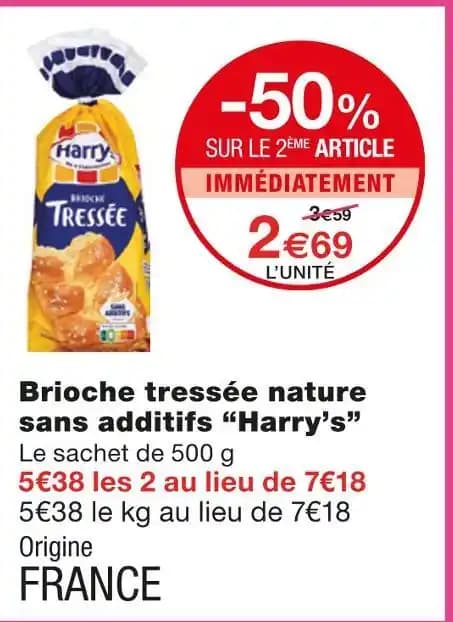 Harry’s Brioche tressée nature sans additifs