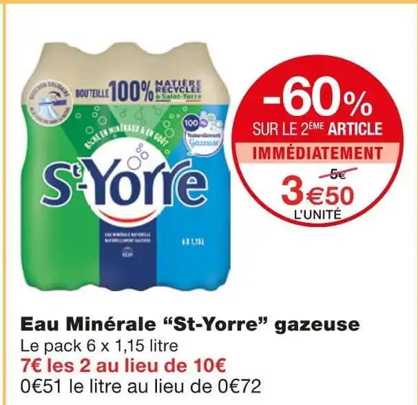 St-Yorre Eau Minérale gazeuse