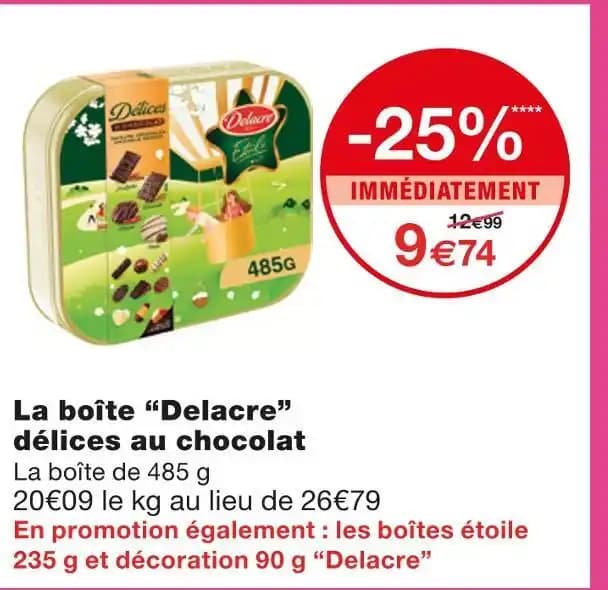 Delacre La boîte délices au chocolat