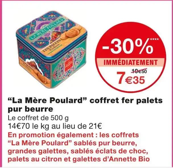 La Mère Poulard Coffret fer palets pur beurre