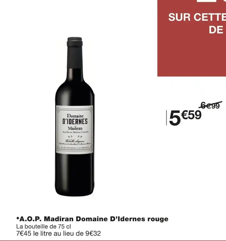 Domaine D’Idernes A.O.P. Madiran rouge