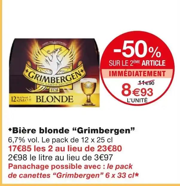 Grimbergen Bière blonde