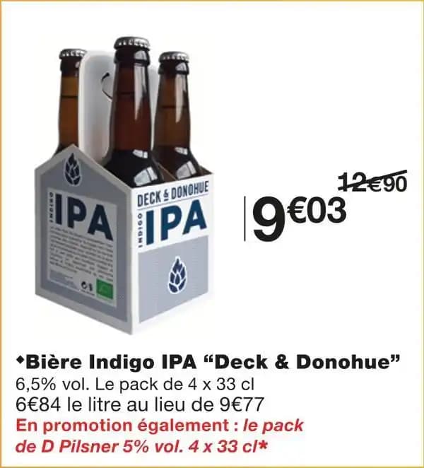 Deck & Donohue Bière Indigo IPA