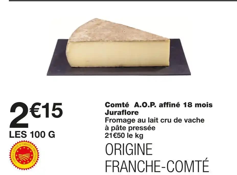 Juraflore Comté A.O.P. affiné 18 mois