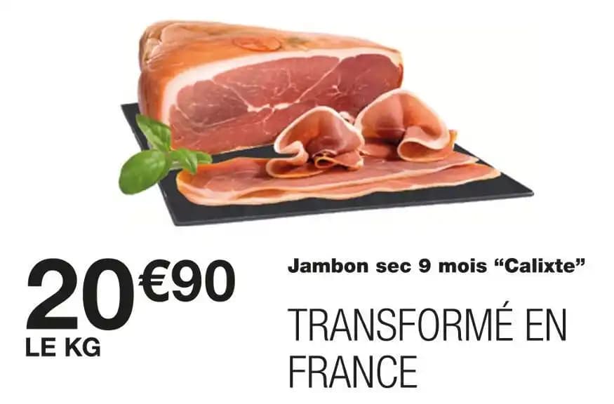Calixte Jambon sec 9 mois