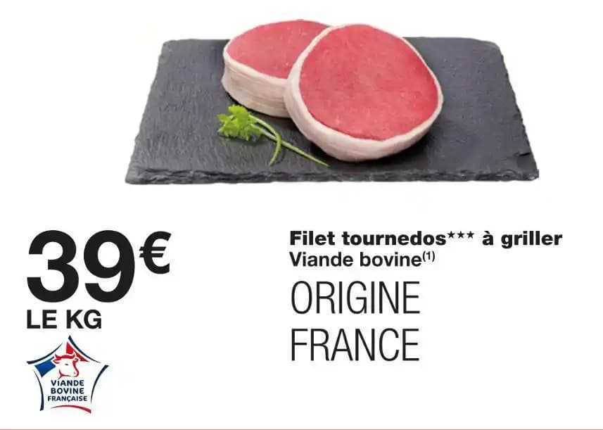 Filet tournedos à griller