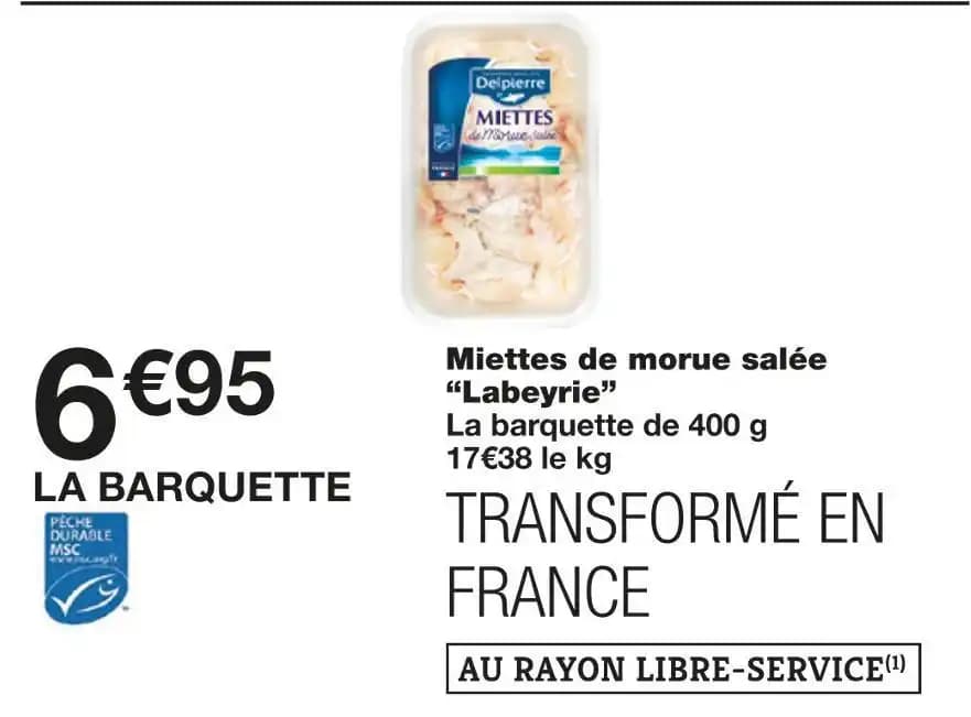 Labeyrie Miettes de morue salée