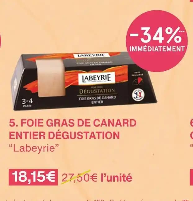 Labeyrie FOIE GRAS DE CANARD ENTIER DÉGUSTATION