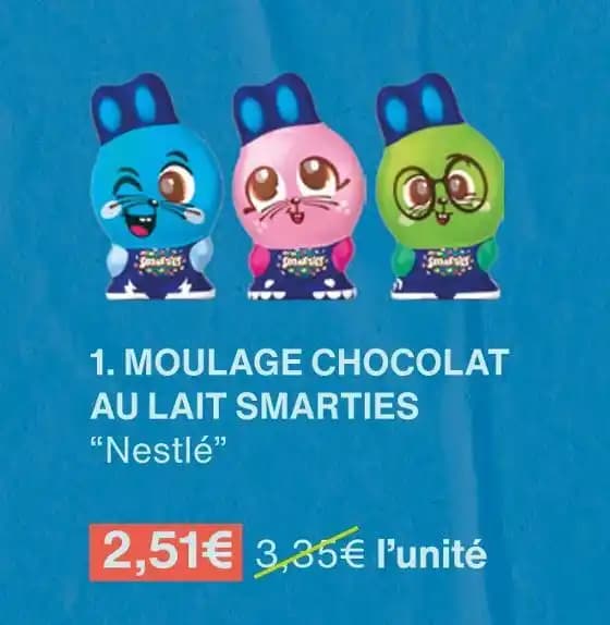 Nestlé MOULAGE CHOCOLAT AU LAIT SMARTIES