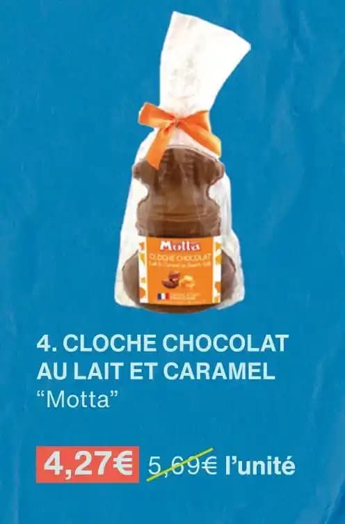 Motta CLOCHE CHOCOLAT AU LAIT ET CARAMEL