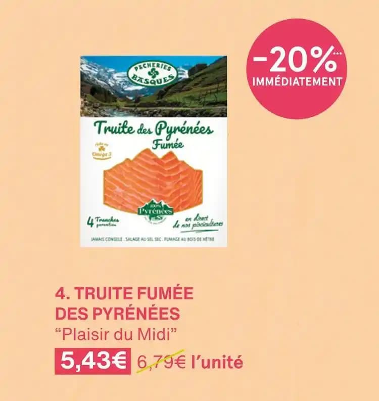 Plaisir du Midi TRUITE FUMÉE DES PYRÉNÉES