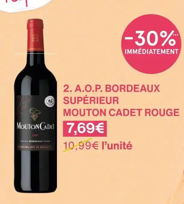 MOUTON CADET A.O.P. BORDEAUX SUPÉRIEUR ROUGE