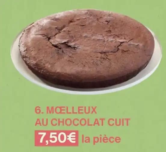 MŒLLEUX AU CHOCOLAT CUIT