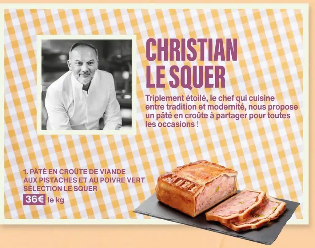 PÂTÉ EN CROÛTE DE VIANDE AUX PISTACHES ET AU POIVRE VERT SÉLECTION LE SQUER