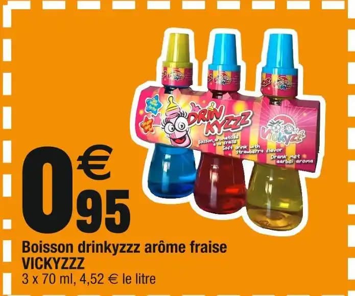 VICKYZZZ Boisson drinkyzzz arôme fraise