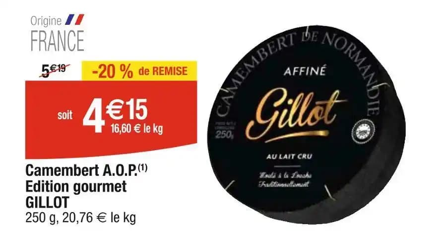 GILLOT Camembert A.O.P. Edition gourmet