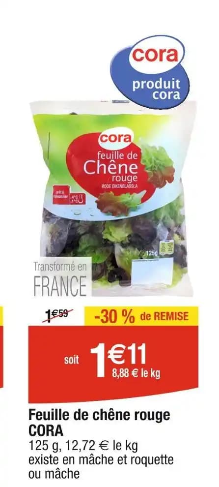 CORA Feuille de chêne rouge