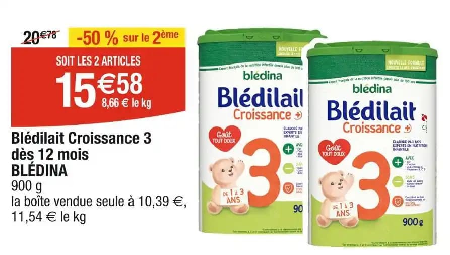 BLÉDINA Blédilait Croissance 3
