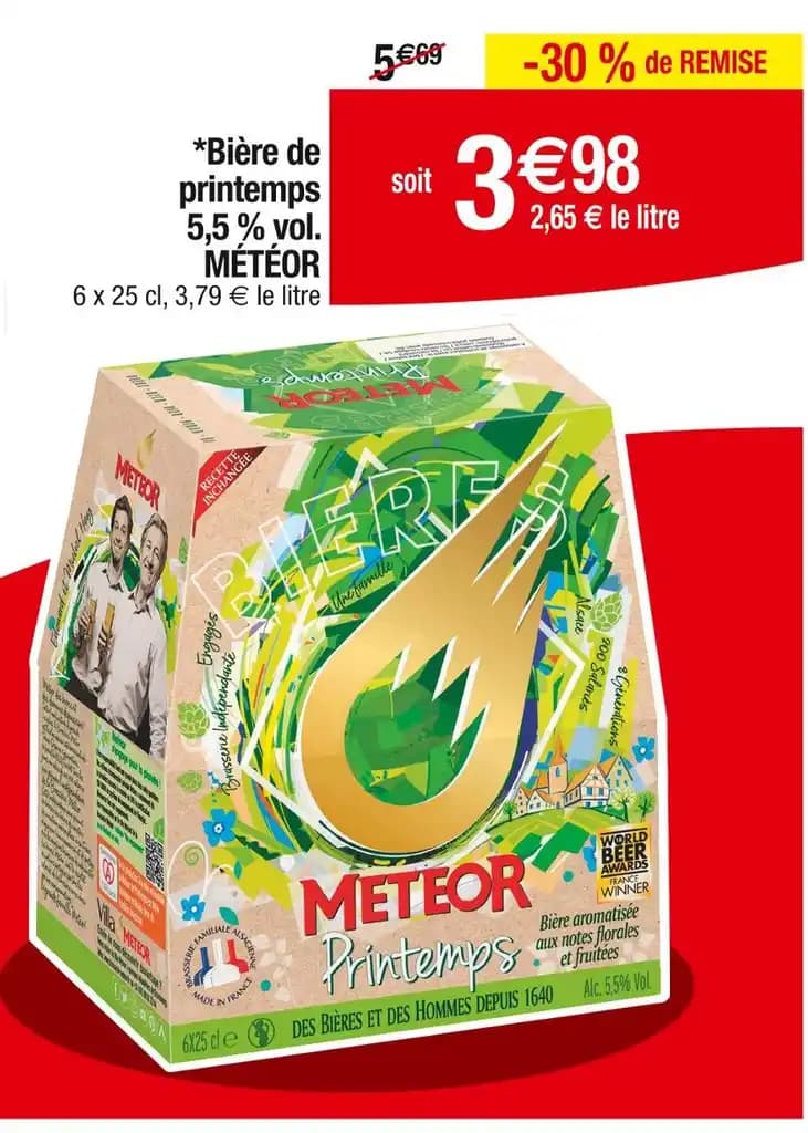 MÉTÉOR Bière de printemps 5,5 % vol