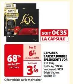 L'or espresso - capsules barista double splendente