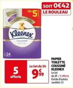 Kleenex - papier toilette coussine